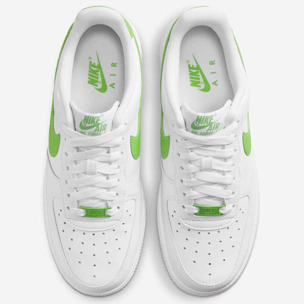 NIKE Women's Sneakers, White Green, 8