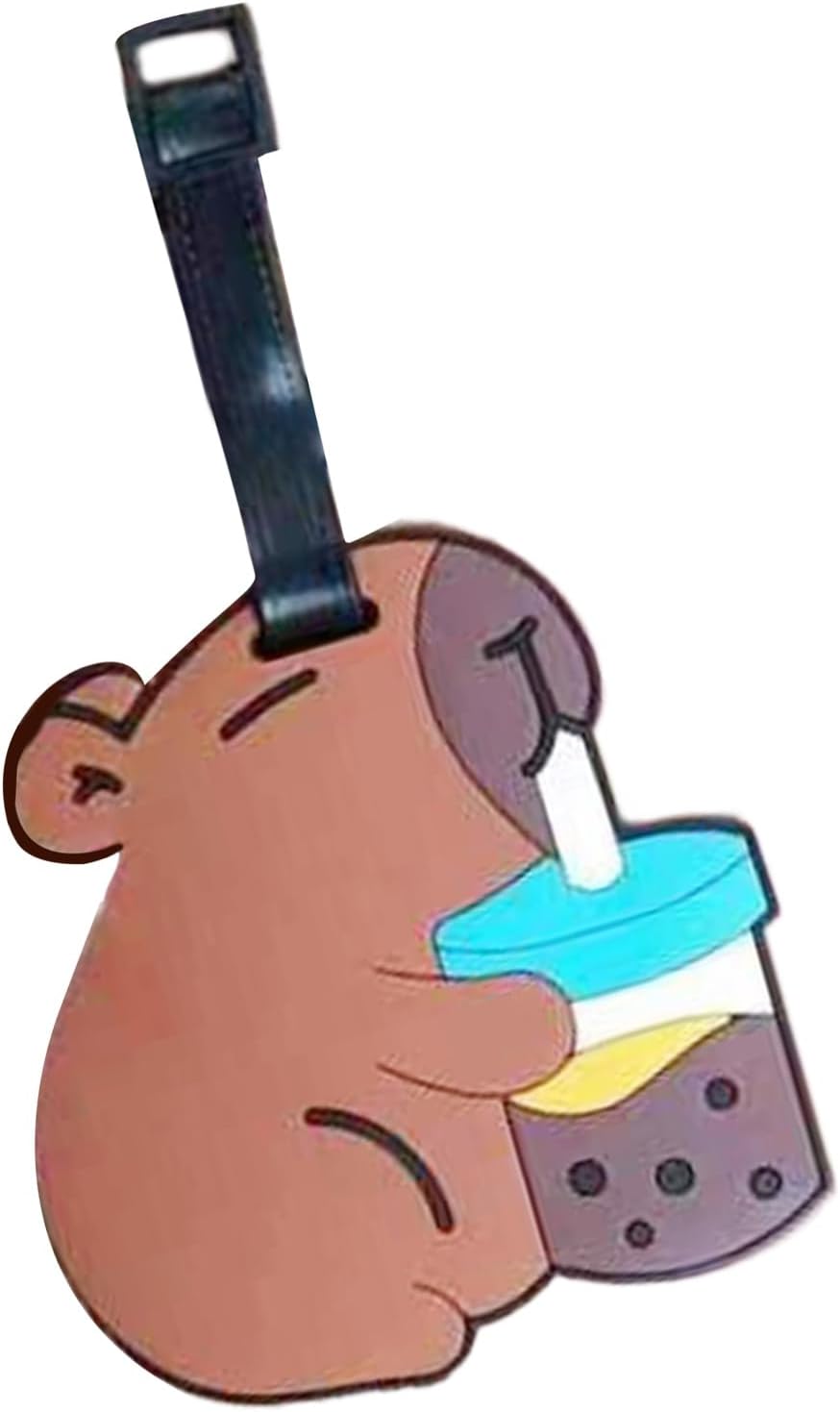 Charm a forma di animale, per borse, in morbido PVC, cultura giapponese, etichetta per bagagli, accessorio per valigie