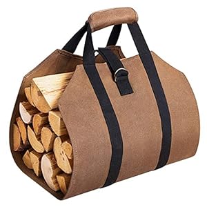 Brandhoutrekken Veranderende canvas brandhout hout draagtas log camping outdoor houder dragen opbergtas houten canvas…