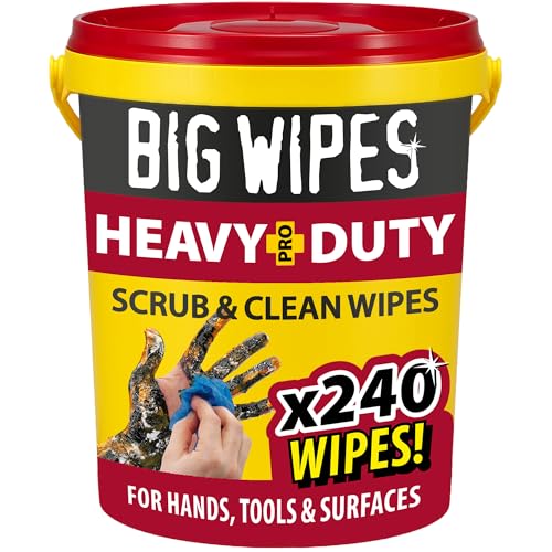 Toallitas de limpieza Big Wipes de altas prestaciones contra grasa y pintura en pack de 240