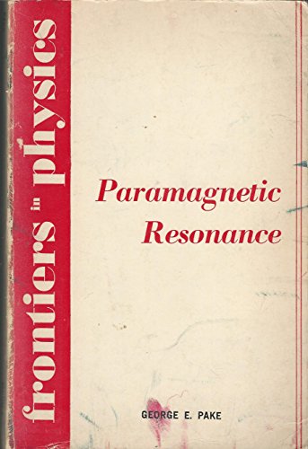Paramagnetic Resonance: an Introductory Monograph B001P9L5F4 Book Cover