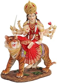 PTC 8.5 Inch Durga Mythological Indian Hindu Goddess Statue Figurine