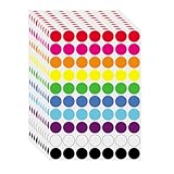 Lxtness 700 Stück, 30mm Klebepunkte Runde Punktaufkleber Etiketten Markierungspunkte,zur Farbcodierung, runde Aufkleber für Kalender, Planer und zum Basteln, Papier- 10 Farben