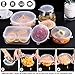 Adpartner Silicone Stretch Lids, 12 Pack Silicone Lids for Food Storage Reusable Container Lids, Flexible Container Covers in 6 Different Sizes to Fit Most Containers, Microwave & Dishwasher Use Safe