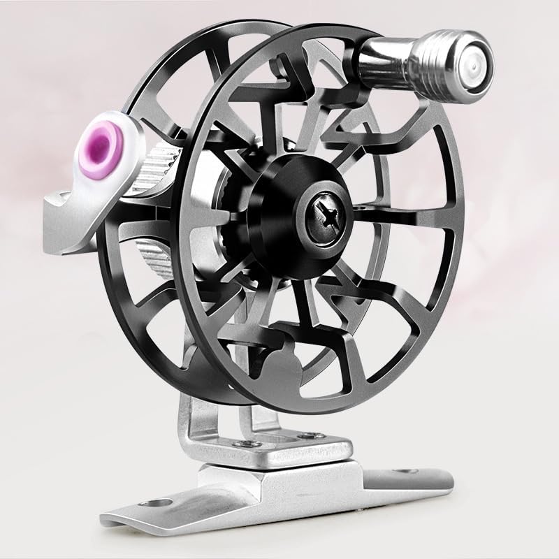 Alloy Front Wheel Ice Fishing Rod Hollow Middle Through