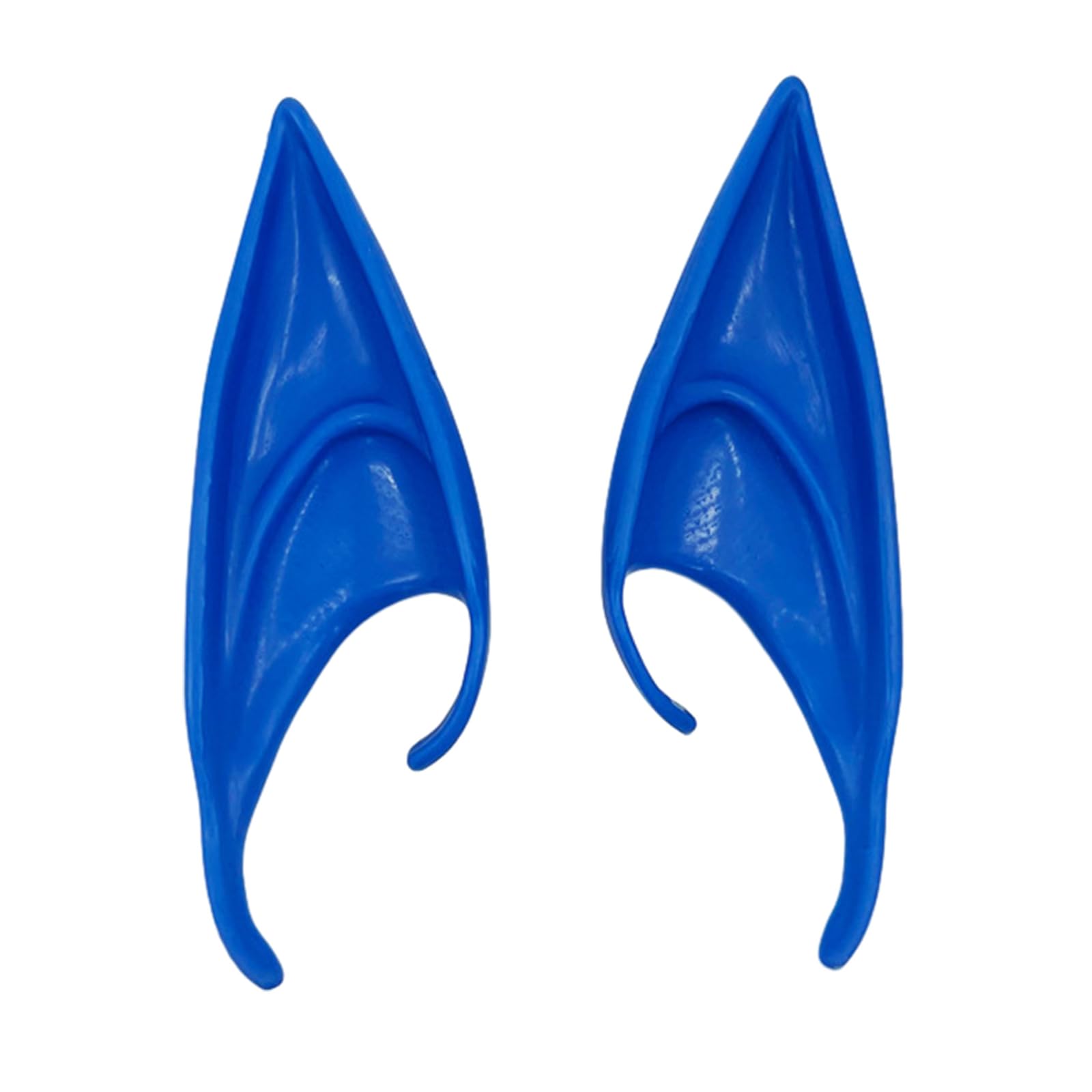 Limtula Unisex Kids Blue Long Elf Ears Latex Ears Pointed Ears Tips-Cosplay Ears Photo Halloween-Cosplay Costume For-Anime Party Masquerade Latex Ears Elf Ears Pointed Ears Tips Photo Props For Halloween-Cosplay
