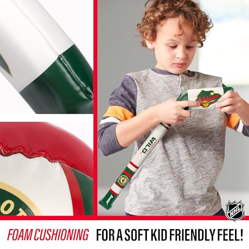 Image of Franklin Sports NHL Team Mini Soft Hockey Stick Set - NHL Team Soft Foam Mini Hockey Stick and Ball - Great Toy for Kids