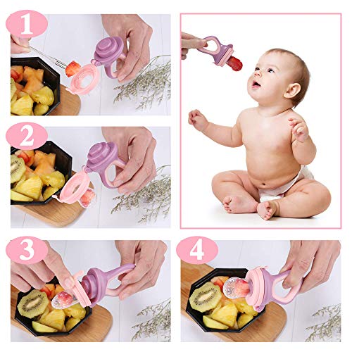 image for Raytxon Baby Fruit Feeder Pacifier - Baby Food Feeder Fresh Food Feede