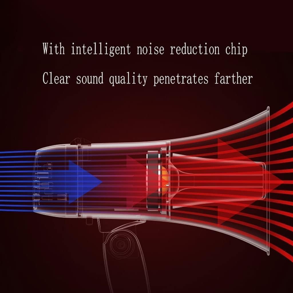 TIST Portable Handheld Megaphone with Built-in Siren and Speaker, Adjustable Volume Megaphone Voice Teaching Megaphone Speaker Clear Sound