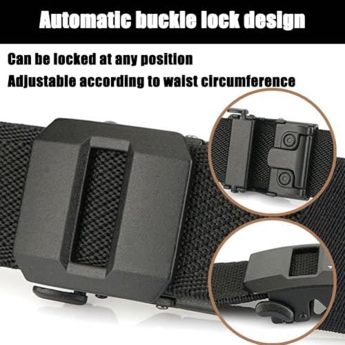 Logicalcy Edc Nylon Ratchet Belt, 47in Adjustable Logicalcy Ratchet Belt, Comfortable Stretch Belts for Men2
