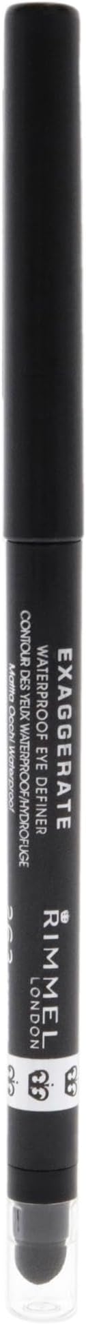 London Exaggerate Eye Definer Crayon Waterproof - 263 Starlit Black Eyeliner Women 0.01 oz