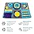 FREESOO Snuffle Mat for Dogs Pet Feeding Mat Puppy Puzzle Toys Nose Work Training Play Mats Interactive for Stress Release Blue
