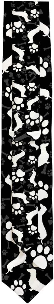 ThisWear Dog Owner Gifts Dachshund Dog Tie Dog Lover Gifts Dog Accessories Dog Presents Dachshund Necktie