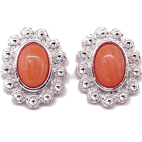Corallo Rosa Oceanico con Cabochon ovale da 5x7mm.
