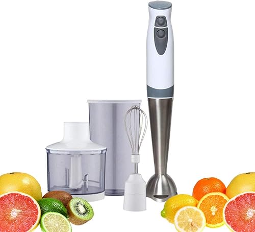 Gaone Batidora de inmersión de 2 velocidades, batidora de mano, control inteligente de un botón, licuadora eléctrica de inmersión con procesador de