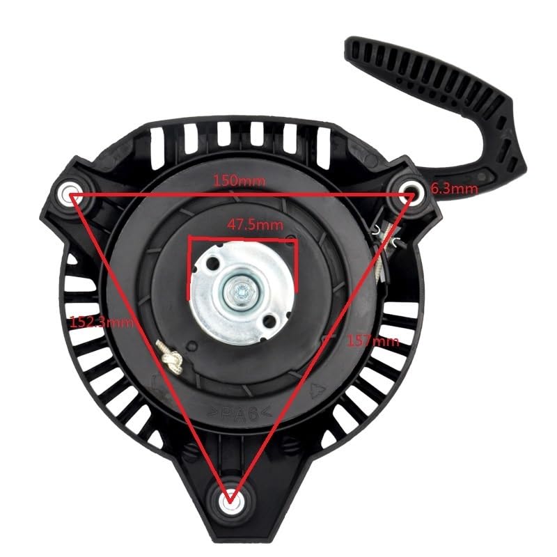 Arrancador de Retroceso, Conjunto de cortacésped de Gasolina, cortadora de césped, Piezas de máquina de Motor for Fuxtec FX-RM163/Scheppach MP99-42
