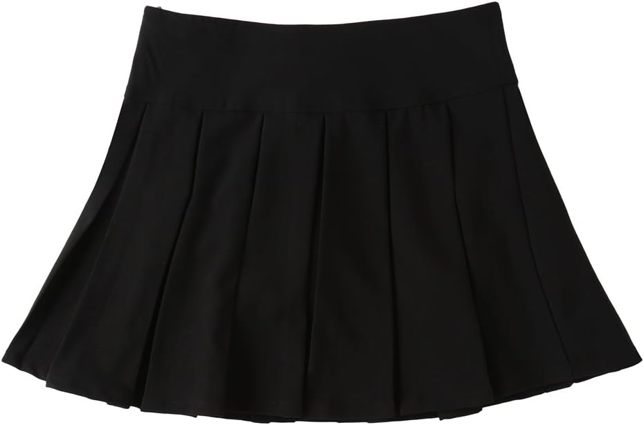 Bienzoe Girls School Uniform Skirt: Kids Adjustable Waist Stretchy Pleated Skort - Image 5