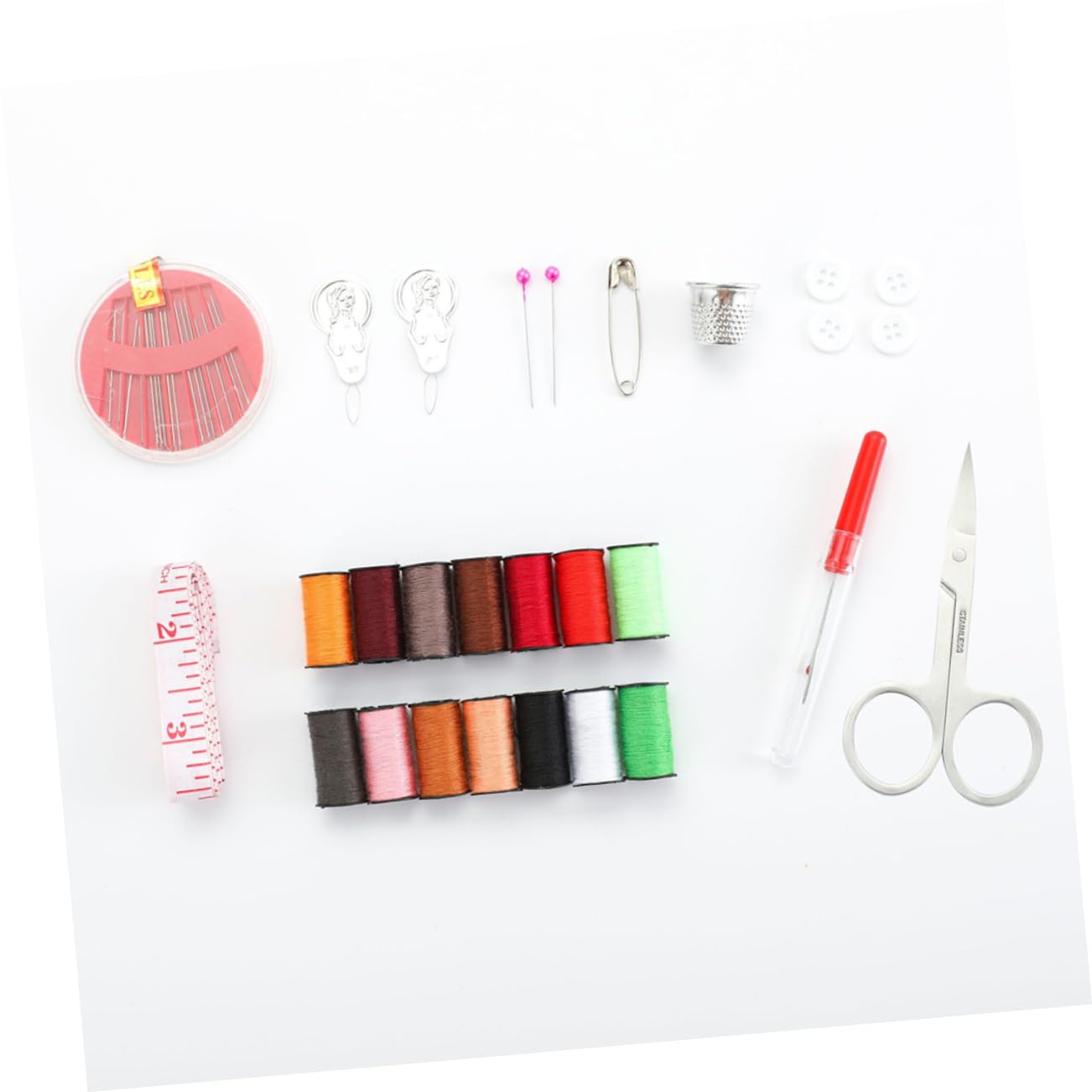 STOBOK 3sets Cucito Portatile Da Viaggio Da Kit Completo Di Attrezzi Per Cucire Con Forbici Filo e Ago Per Casa e Viaggi