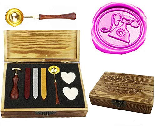 Kit de tampons de cire de luxe pour sceller vos lettres d'époque
