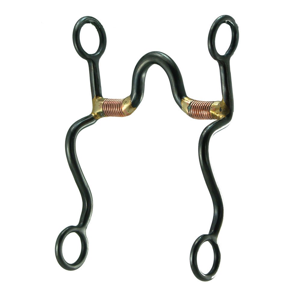 Coronet Black Iron Grazing Bit with High Port and Copper Wound Bars