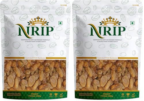 Image of NRIP Raisin With Seed (Munakka) Abjosh 200 Gm (Pack Of 2),Fresh