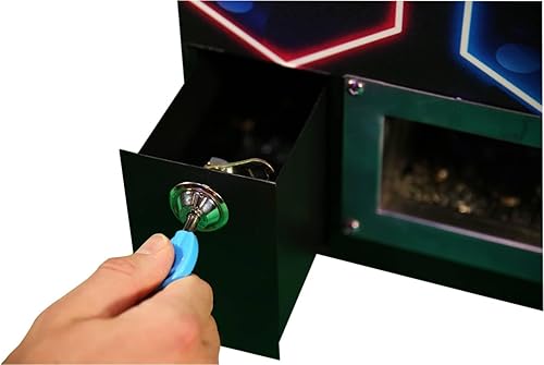 Miniatura 3 de Arcadro Coin Pusher 365 - Máquina empujadora de monedas para adultos  Mini juego de mesa con 1500 monedas y 25 fichas  Entretenimiento divertido