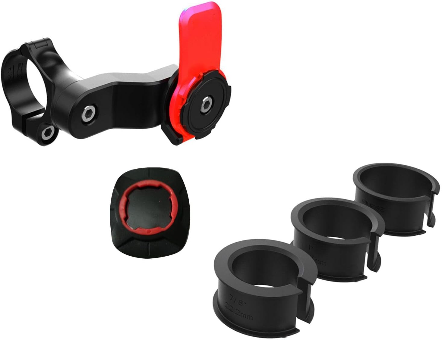 360° Rotatable Phone Riding Navigation Support Bike Motorcycle Phone Mount, Phone Holder for Motorcycle Bike Scooter Handlebar, with Adapter Quick Release, for Most 4.7-7.2inch Phone