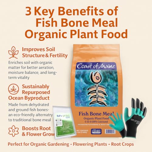 Coast of Maine FM6000 Fish Bone Meal Fertilizante 3 LB miniatura 2
