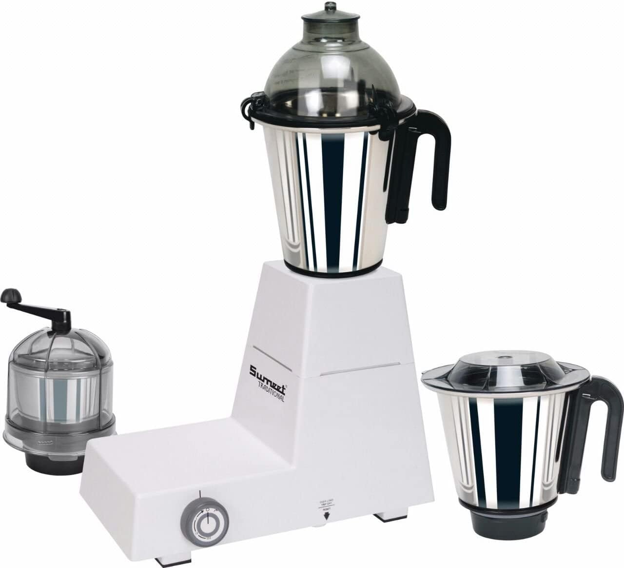 110V Traditional Indian Mixer Grinder, White