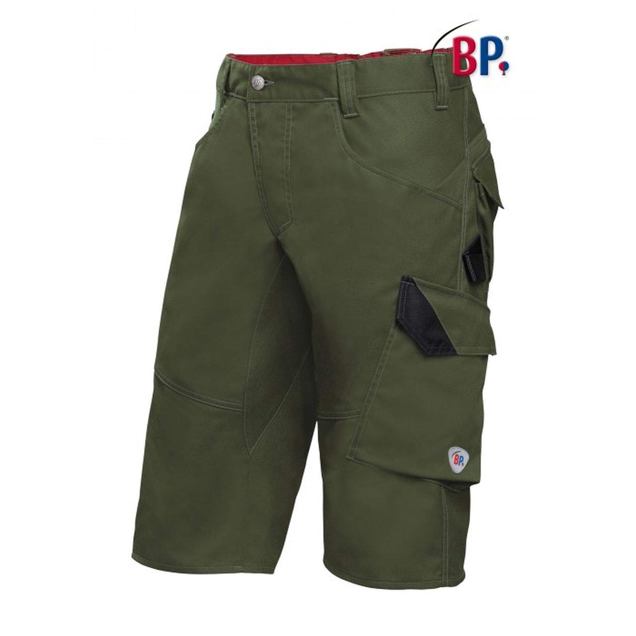 BP 2401-820-1332 Bib & Brace, Stretch Braces With Clip Fastenings, 320,00 G/M², Royal Blue/Black, Size 39/40S