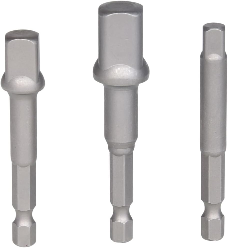 KS TOOLS 514.1105 Socket Adaptor Set, 3 pcs, 1/4", one Size, Gray