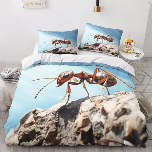Housse de couette motif 3D Fourmi pour une chambre moderne et cocooning - 4