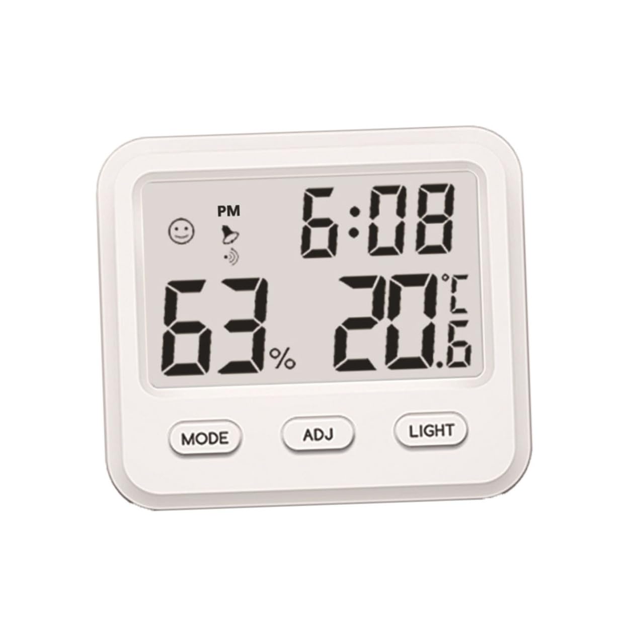 Happyyami Raumthermometer Innen 2st Indoor-hygrometer Heimhygrometer Elektronisch Weiß Thermometer Hygrometer