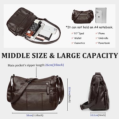 VOLGANIK ROCK Purses for Women Soft PU Leather Shoulder Bag Ladies Crossbody Purse and handbags Lightweight Pocketbook by VOLGANIK ROCK - Used condition - Image 3
