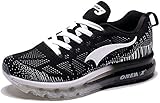 ONEMIX Herren Air Laufschuhe für Herren Straßenlaufschuhe Turnschuhe Sportschuhe Schwarz Weiß 44 EU 1118HB
