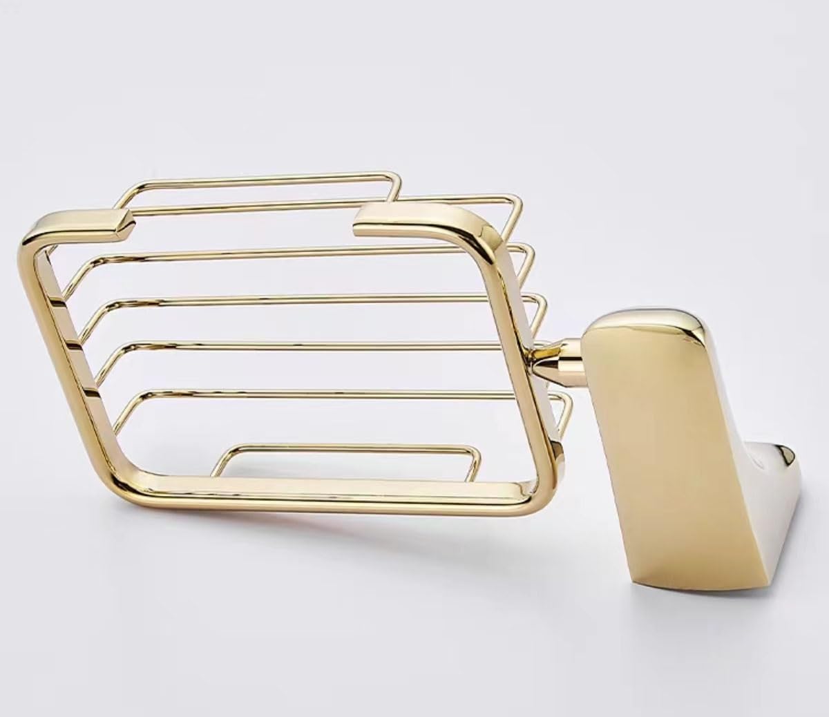 Duschseifenhalter, Seifenschalen, Bar-Seifenhalter, Seifenschale, Wand-Seifenhalter, Loch-Installation, Seifenkorb, Edelstahl-Material, geeignet for Badezimmer- und Küchenspülen(Gold)