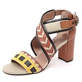 maliparmi taschen günstig kaufen  Maliparmi B4942 Sandalo Donna Scarpa Multi Stripes Sandal Shoe Woman [40]