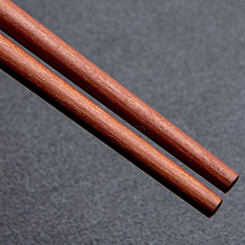 Coffret Cadeau de Baguettes réutilisables en Bois avec étui, Baguettes Rondes à aponaises, Baguettes Chinoises de Luxe en Bois Naturel, Baguettes antidérapantes, lavables au Lave-Vaisselle A