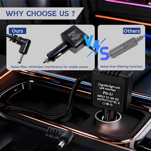 Cargador de coche de 12V CC Kenmax con conector estable 4