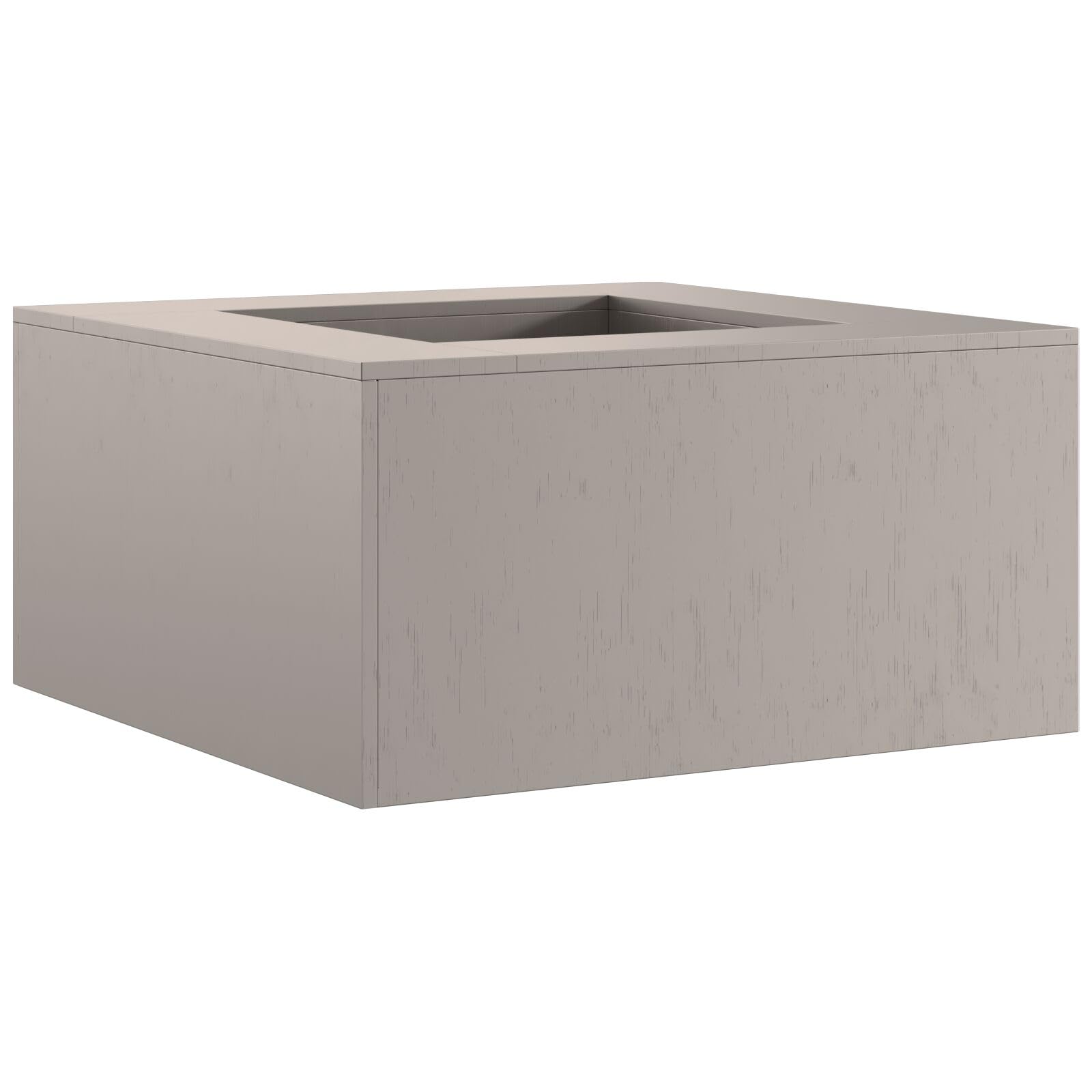 Kwadratowy palenisko ze stali corten 80x80x40 cm - 858921