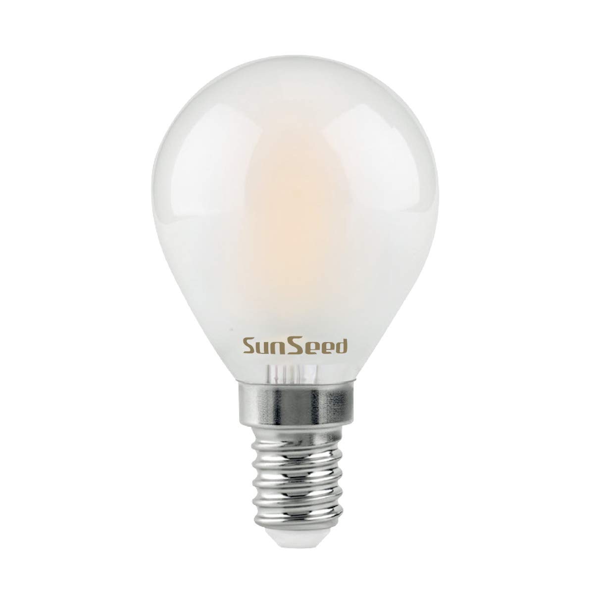SUNSEED 10 X E14 4W (Equivalent to 40W) Sapphire Filament LED Frosted Golf Ball Light Bulb G45 Warm White 2700K - Image 3