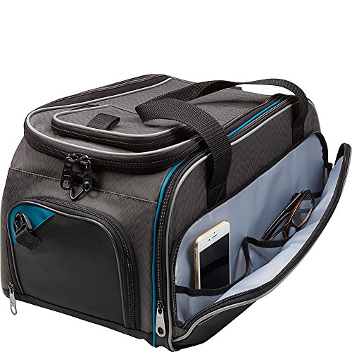 ONboard Underseat Carry On Duffel Bag with Anti Theft RFID Blocking Protection, Padded, Black, One Size