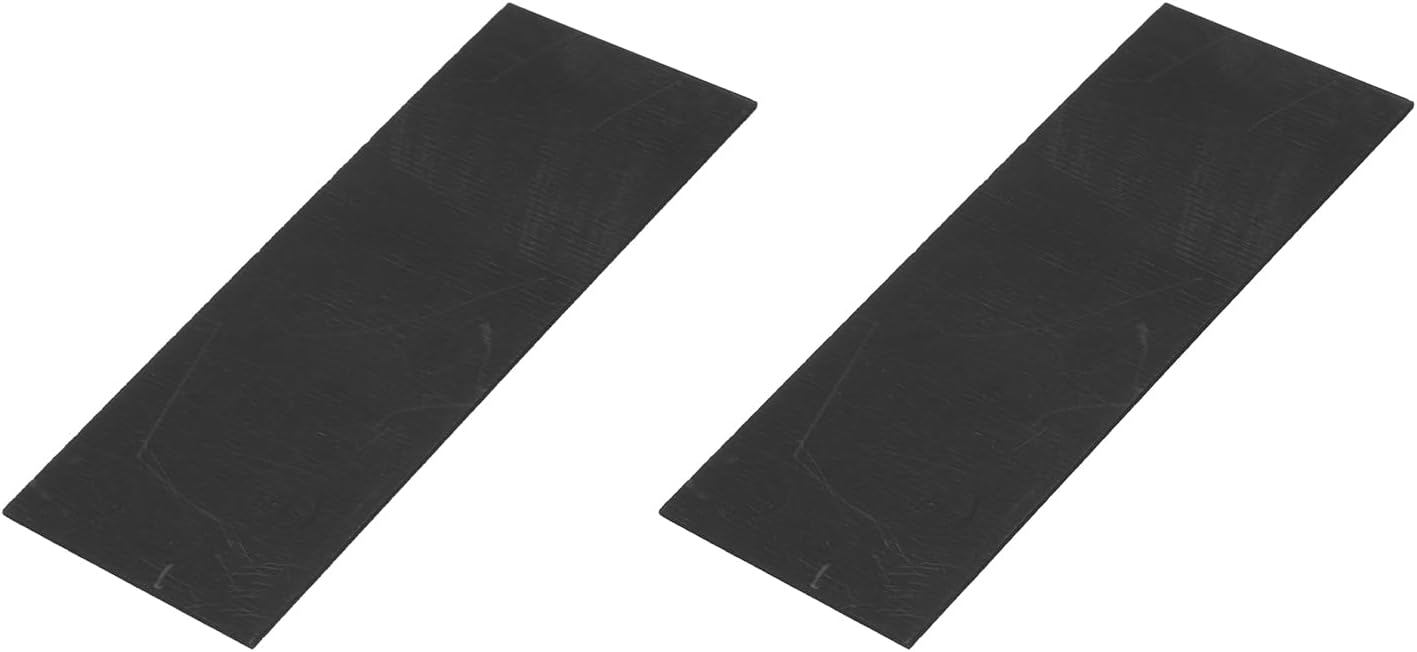 MECCANIXITY Rectangle Graphite Block Disk Ingot High Purity Graphite Electrode Plate Sheet 100x40x1mm for Melting Casting Electrolysis, Pack of 2