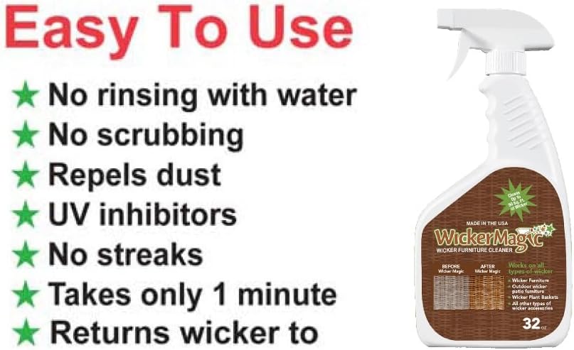 Vista 4 de SCREEN MAGIC WM32T - Pulverizador de gatillo limpiador mágico de mimbre, paquete de 2