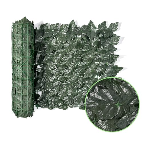 Feuilles vertes synthétiques pour créer un coin cocon de balcon - 6