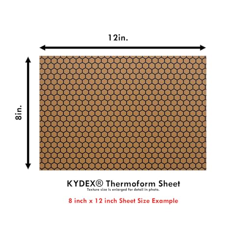Image of KYDEX Thermoform Sheet - (Honeycomb Camo) - (Desert Fox /Black) - (8in x 12in) - (1 Sheet) - (for Holster Making, Cosplay, Hobby) - (USA Made)
