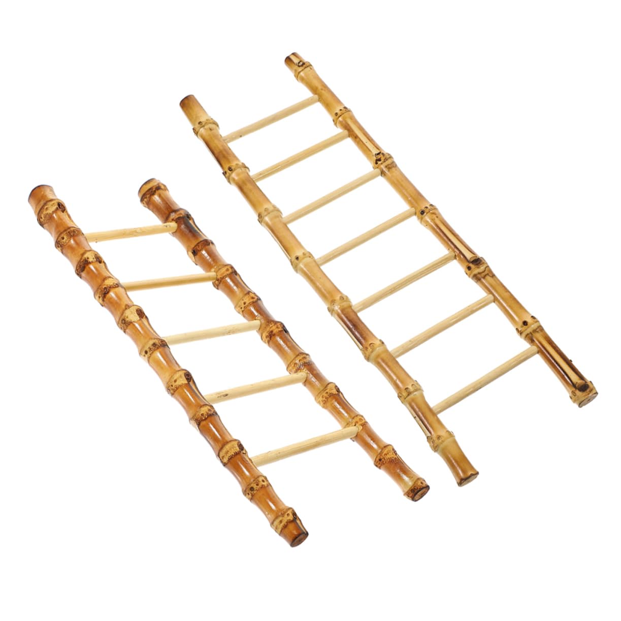 2pcs Bamboo Ladder Decorative Plate for Sushi and Sashimi Display Unique Cold Dish Decor for Restaurants and Hotels Creative Miniature Bamboo Ornament