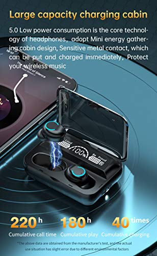 RUIMING F9-47 Fone de ouvido com visor digital LED TWS Fone de ouvido Bluetooth 5.1 Fone de ouvido e