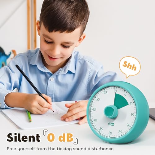 Visueller Timer für Kinder – 60-Minuten Countdown Kurzzeitwecker visuell – Zeitmanagement-Tool zur Förderung bei ADHS & Autismus Einschulung & für den Kindergarten (Grün) 3