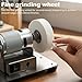 SQFOR Mini Bench Grinder, 7-Gear 6000RPM Mini Bench Grinder Tool with 3x Buffing Wheels, Multifunctional Grinding Polishing Machine for Metal Wood Stone Jewelry Knife Making